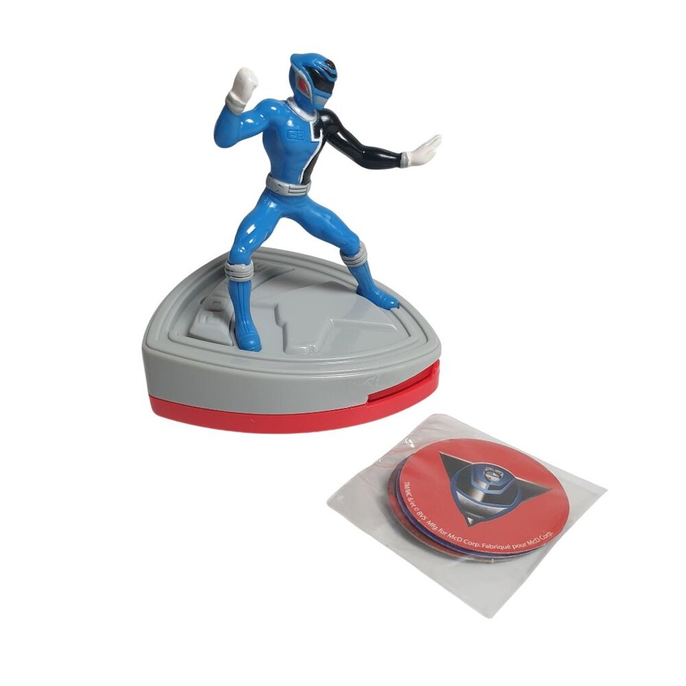Power Rangers Blue Ranger Toy Launcher McDonalds Happy Meal Collectible #5